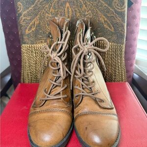 Rampage Brown Combat & Moto Boots